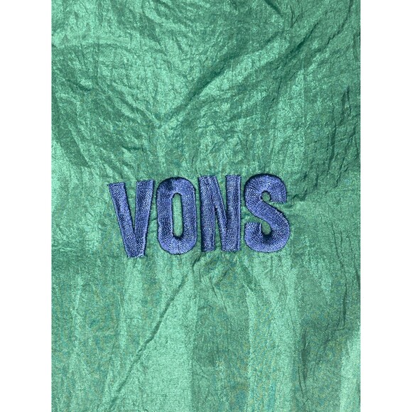 VIntage Pro Layer Vons Packable Jacket Men's 2XL Green Hooded Nylon Full-Zip - Picture 3 of 16